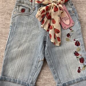 Dream Genie Ladybug Toddler Girl's Jeans - 4T